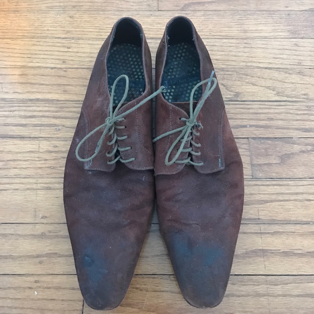 Paul Smith Men's Distressed Leather Oxfords