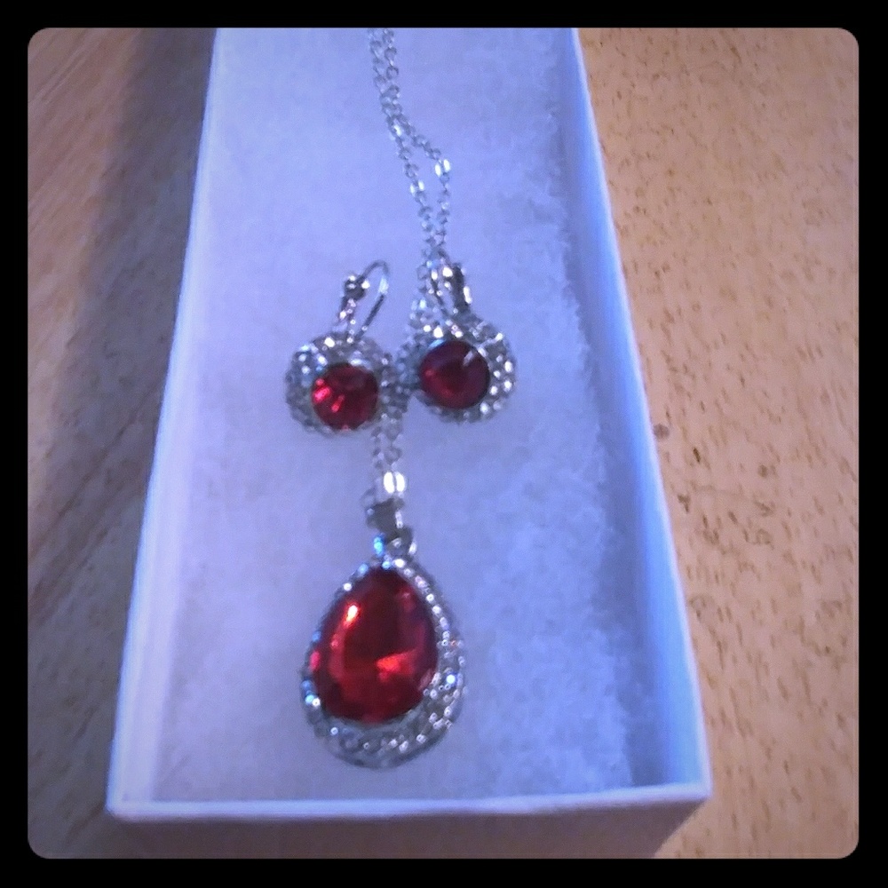 Matching Earrings and Pendant