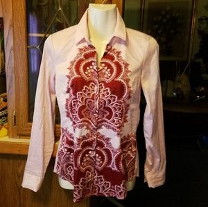 New York & Co Button down top