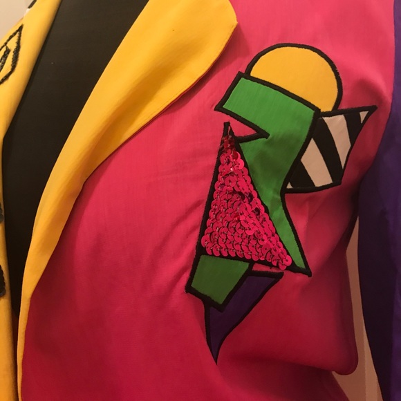 Beautiful Colorful Vintage Blazer Size (Sold) - Picture 2 of 5