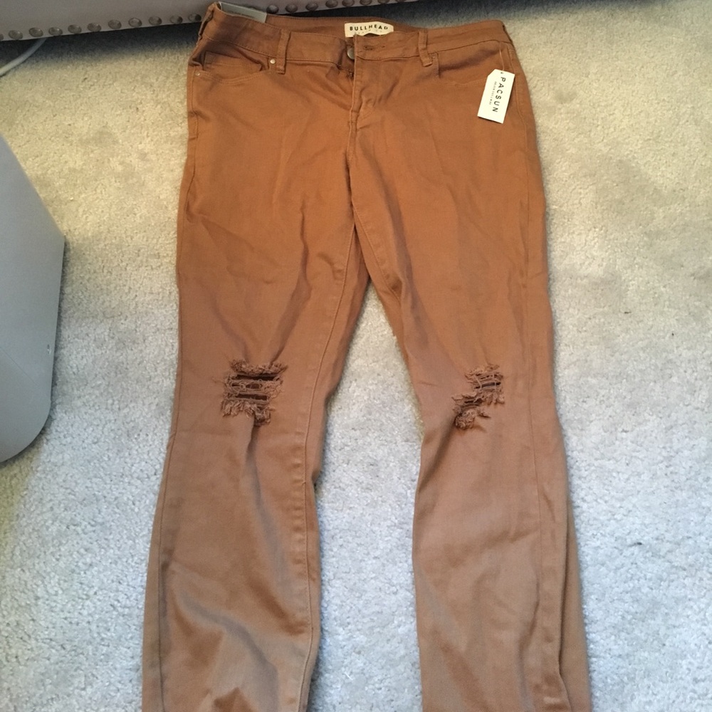 Tan jeans