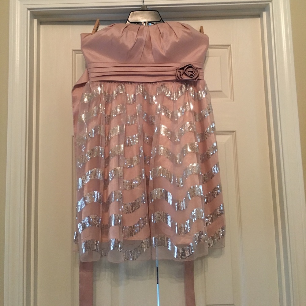 Junior Formal Peach Dress