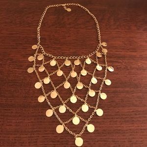 Gold colored necklace