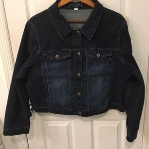 Plus size denim jacket 1X