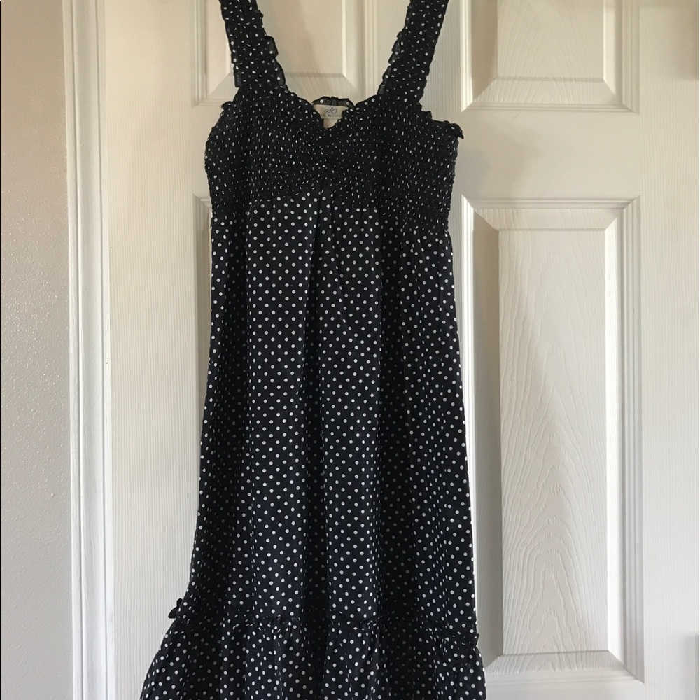 SO brand black and white polka dot dress
