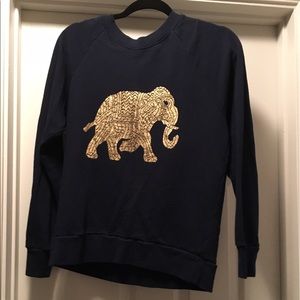 J Crew elephant pullover sweatshirt