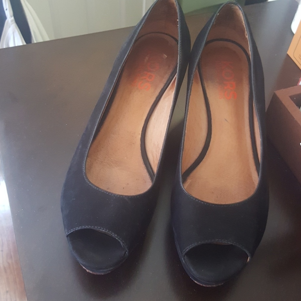 Kors by Michael Kors peep toe platforms