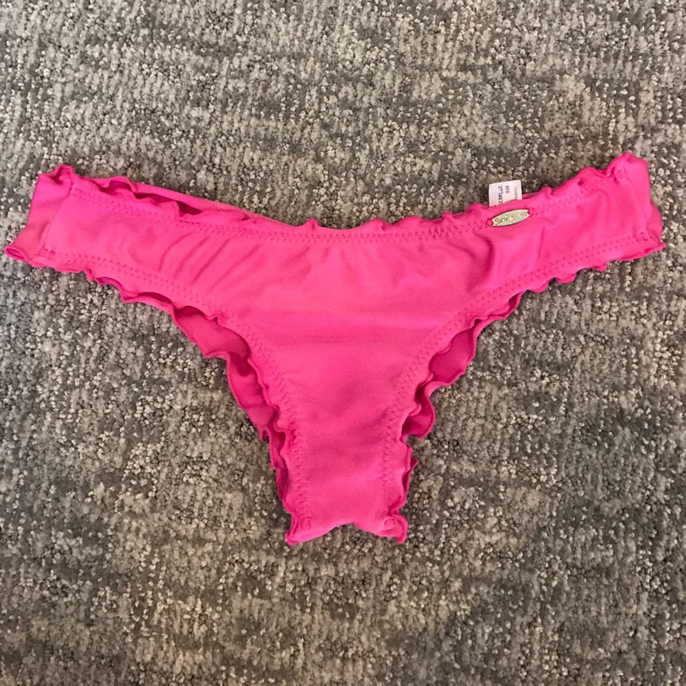Lulifama pink bikini cheeky bottoms