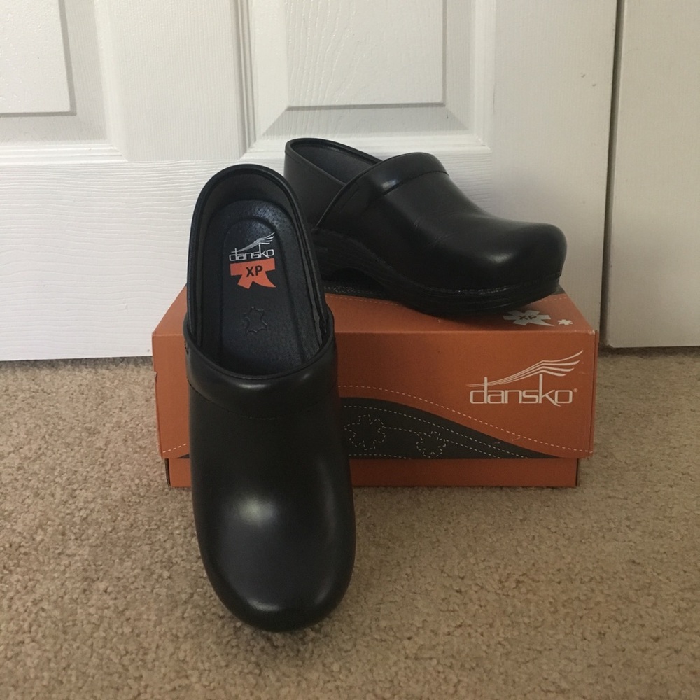 Dansko, black slip-one, size 37, brand new