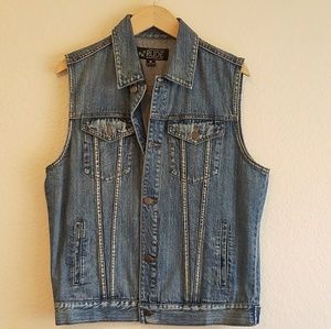 NWOT MEN DENIM JEAN VEST