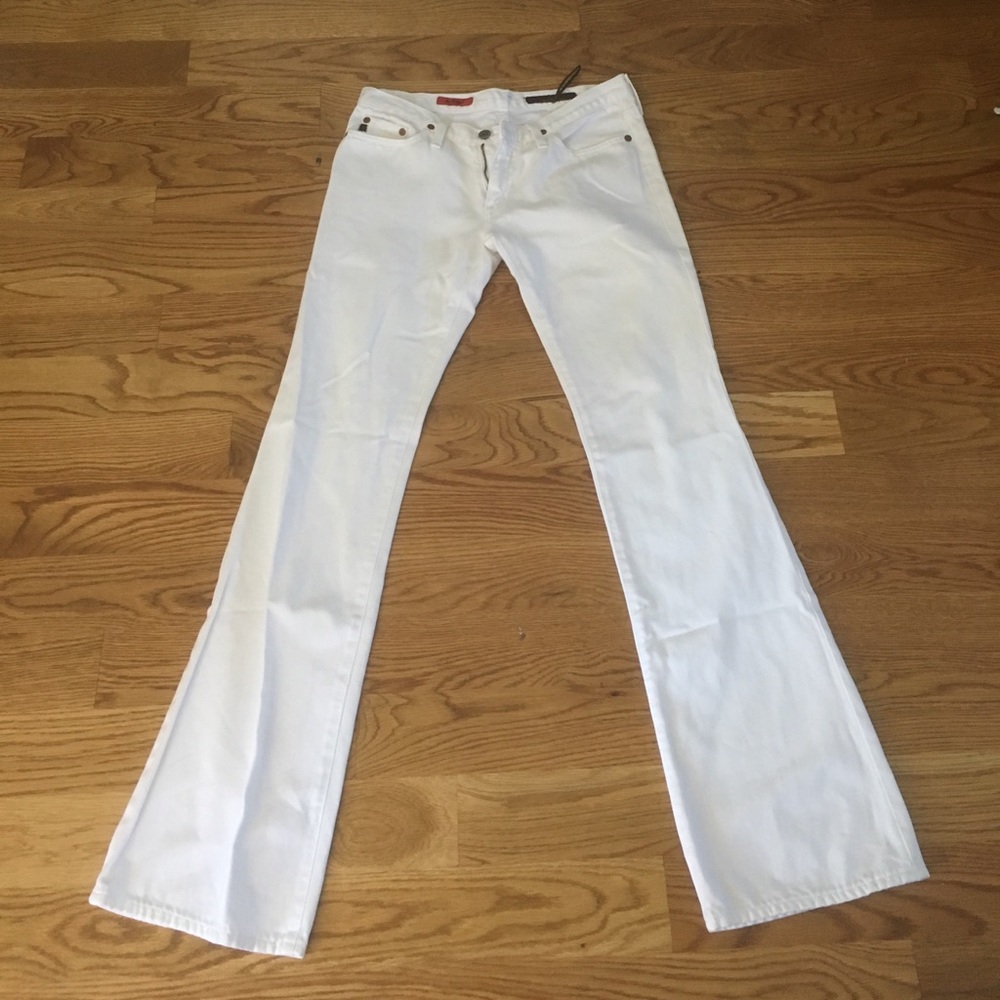 AG white angel flare jeans