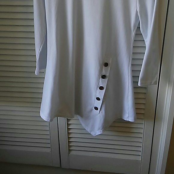 White Long Sleeve Top - Picture 3 of 4