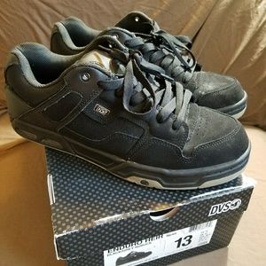 Mens DVS Black Shoes -Enduro Heir