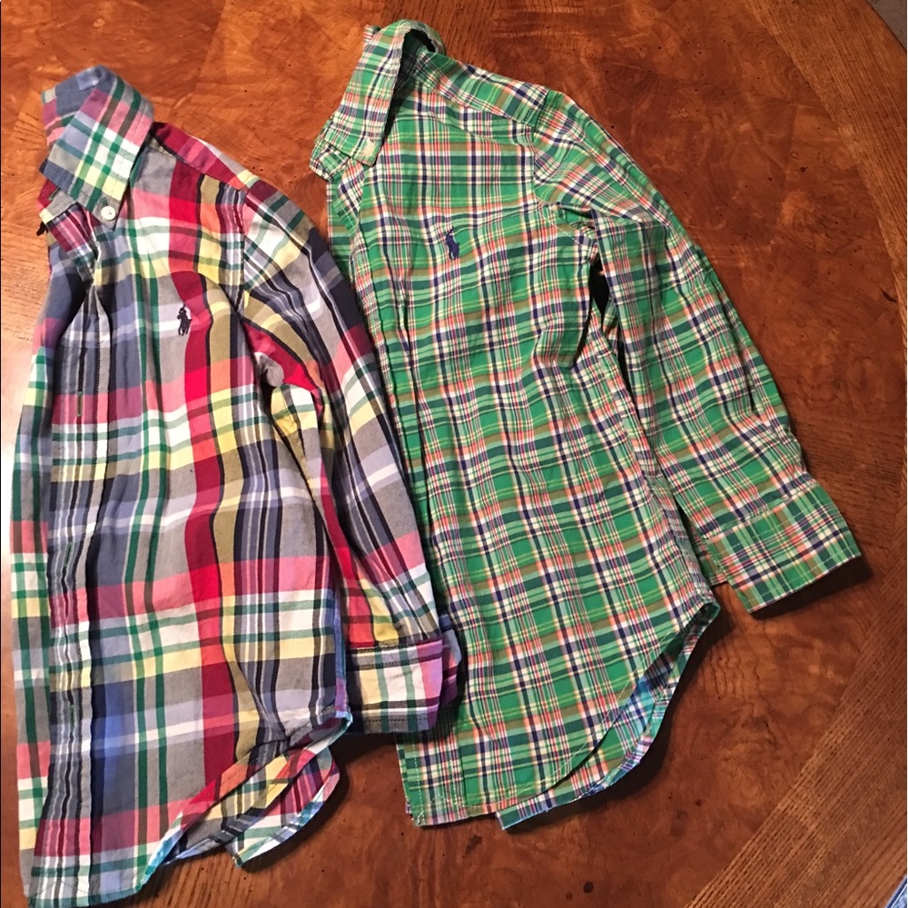 Little boys long sleeve polo shirts