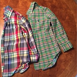 Little boys long sleeve polo shirts