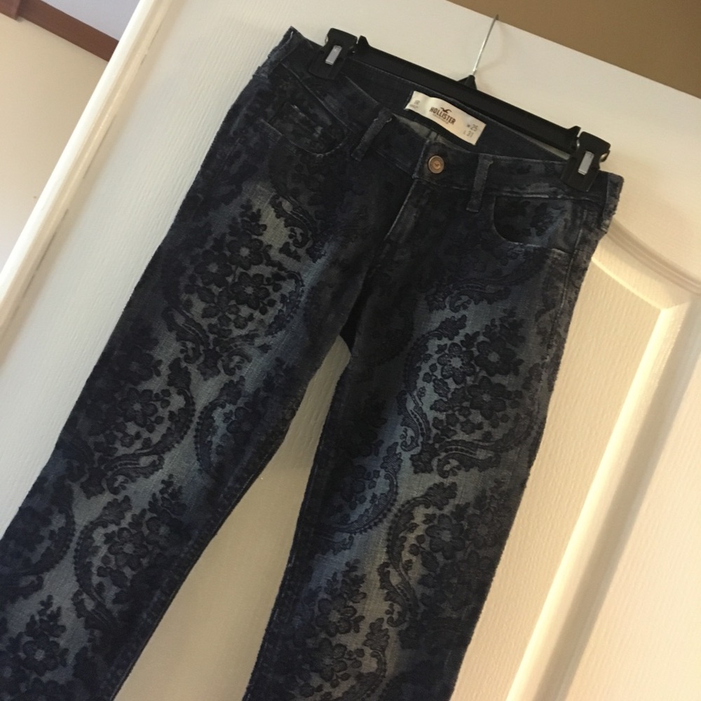 Embroidered Hollister Jeans