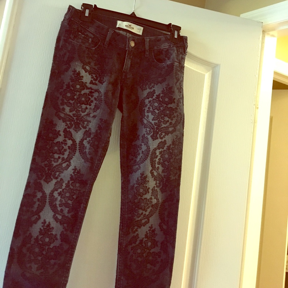 Embroidered Hollister Jeans