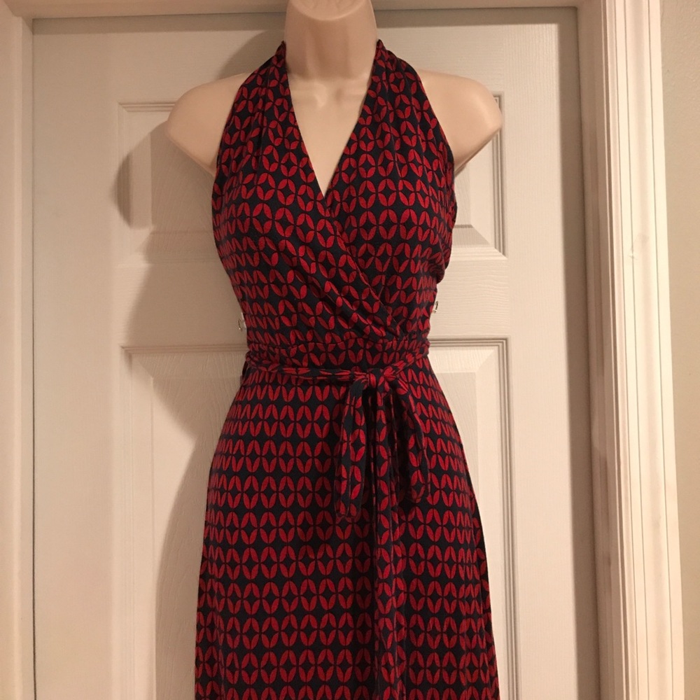 Red & Navy H&M Maxi Dress Sz. 10