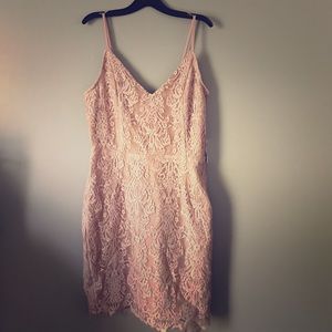 Lace Caged back dress