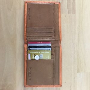 Maker & Co orange/brown wallet