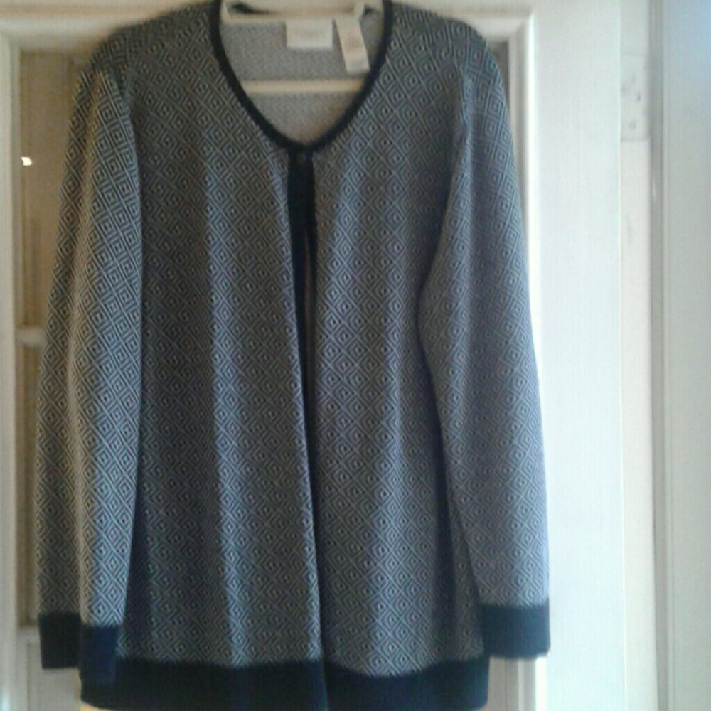 Cardigan by Liz Claiborne...cotto and rayon...nice