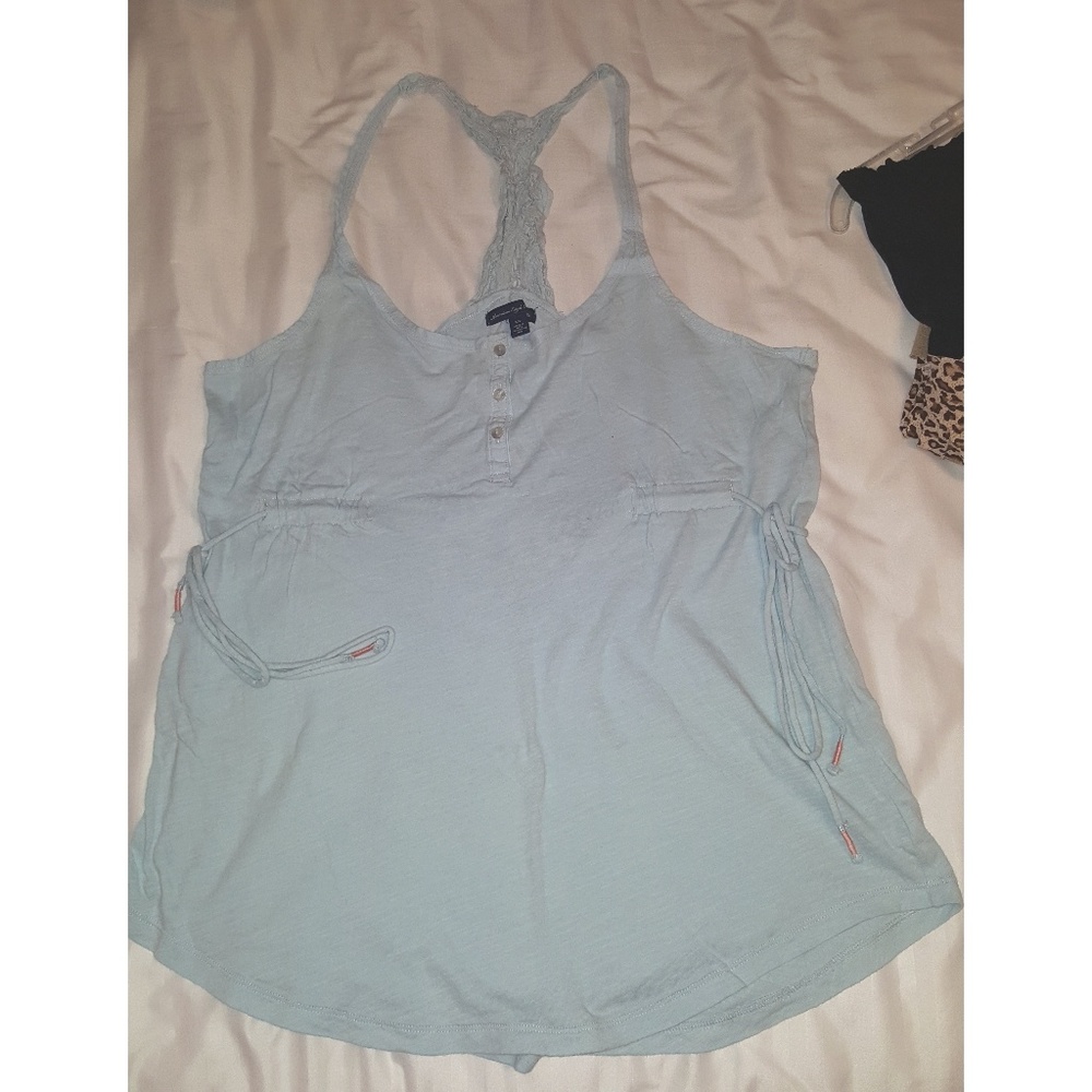 Baby blue American Eagle Outfitters tank