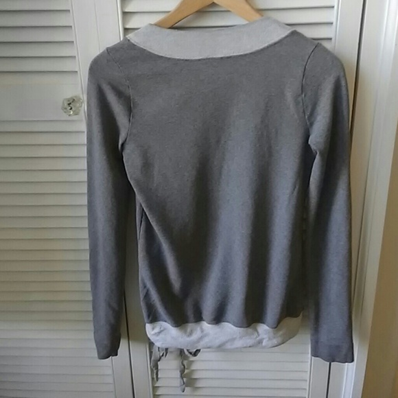 Athleta Gray Pink Lotus Sweatshirt - Picture 3 of 3
