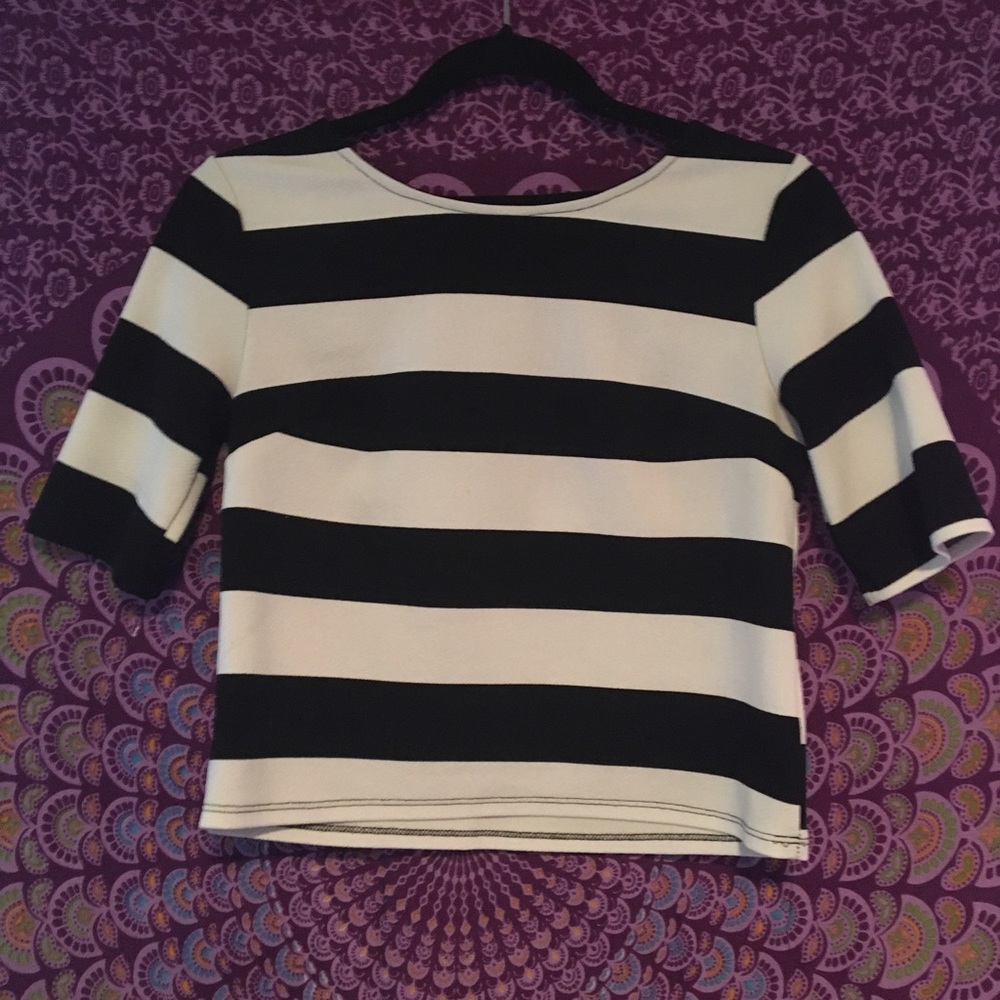 Striped crop top