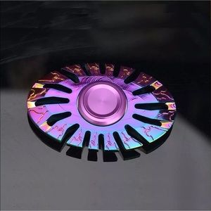 Rainbow Metal Fidget Hand Spinner Oval