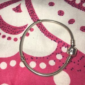 Pandora- Sterling Silver Barrel Clasp Bracelet