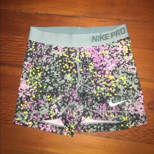 Nike pro spandex shorts
