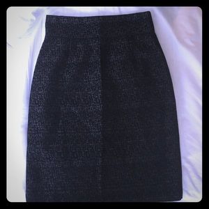 Tahari Black and Grey Pencil Skirt Size 4