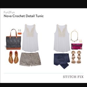 NWT Market &Spruce Nova Crochet Tunic XS