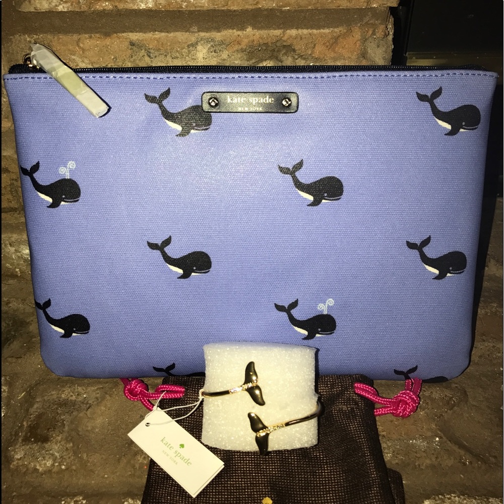 KATE SPADE's SET - GIA - OFF WE GO - WHALES BNWT