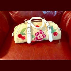 Dior straw limited edition handbag