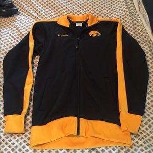 Iowa Hawkeye black and gold jacket