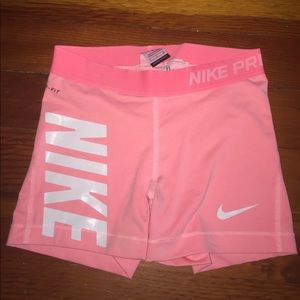 Light pink nike pro spandex