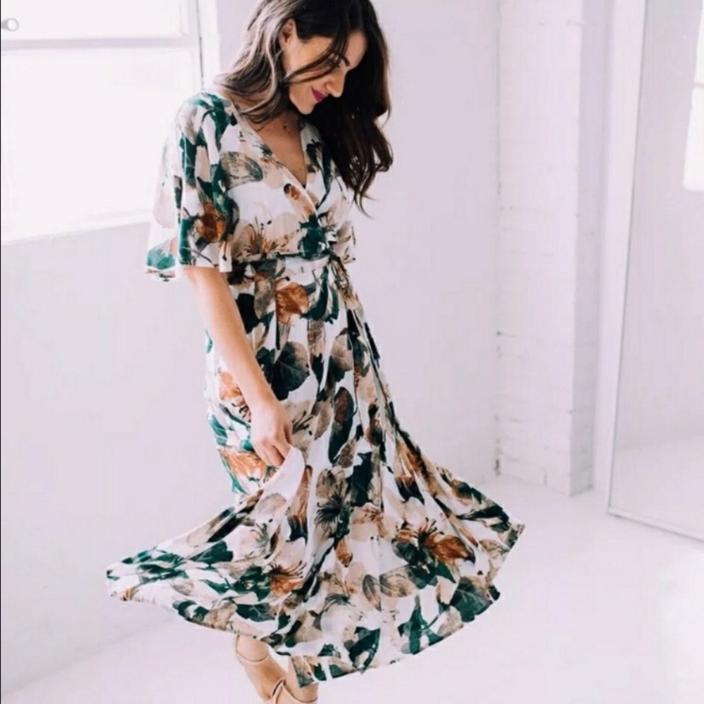 Floral midi dress