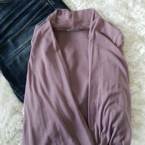 ALLOY Purple Wrap Top