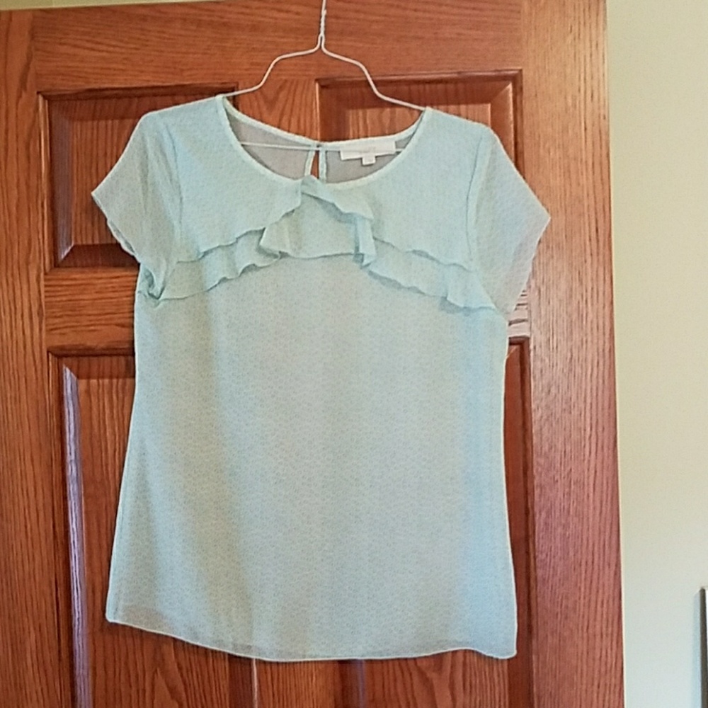 Mint green blouse
