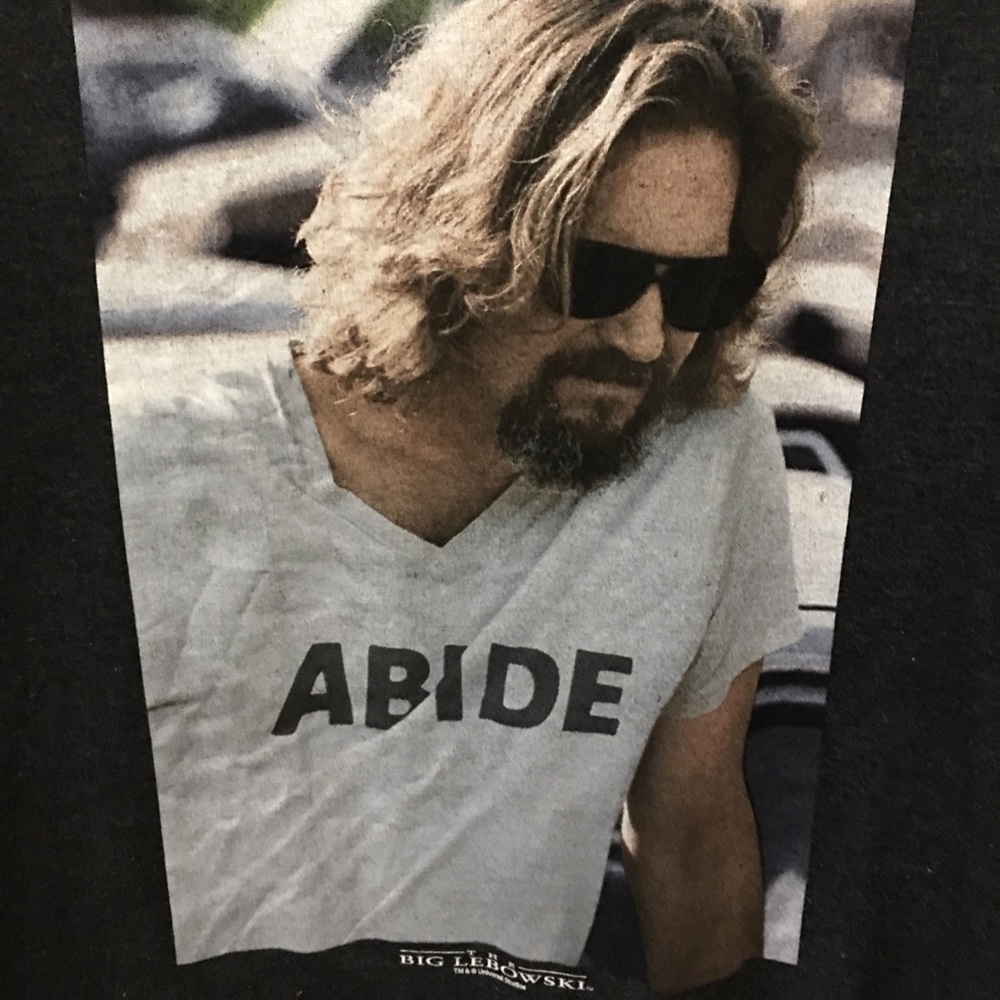 Big Lebowski Dude Abides shirt M