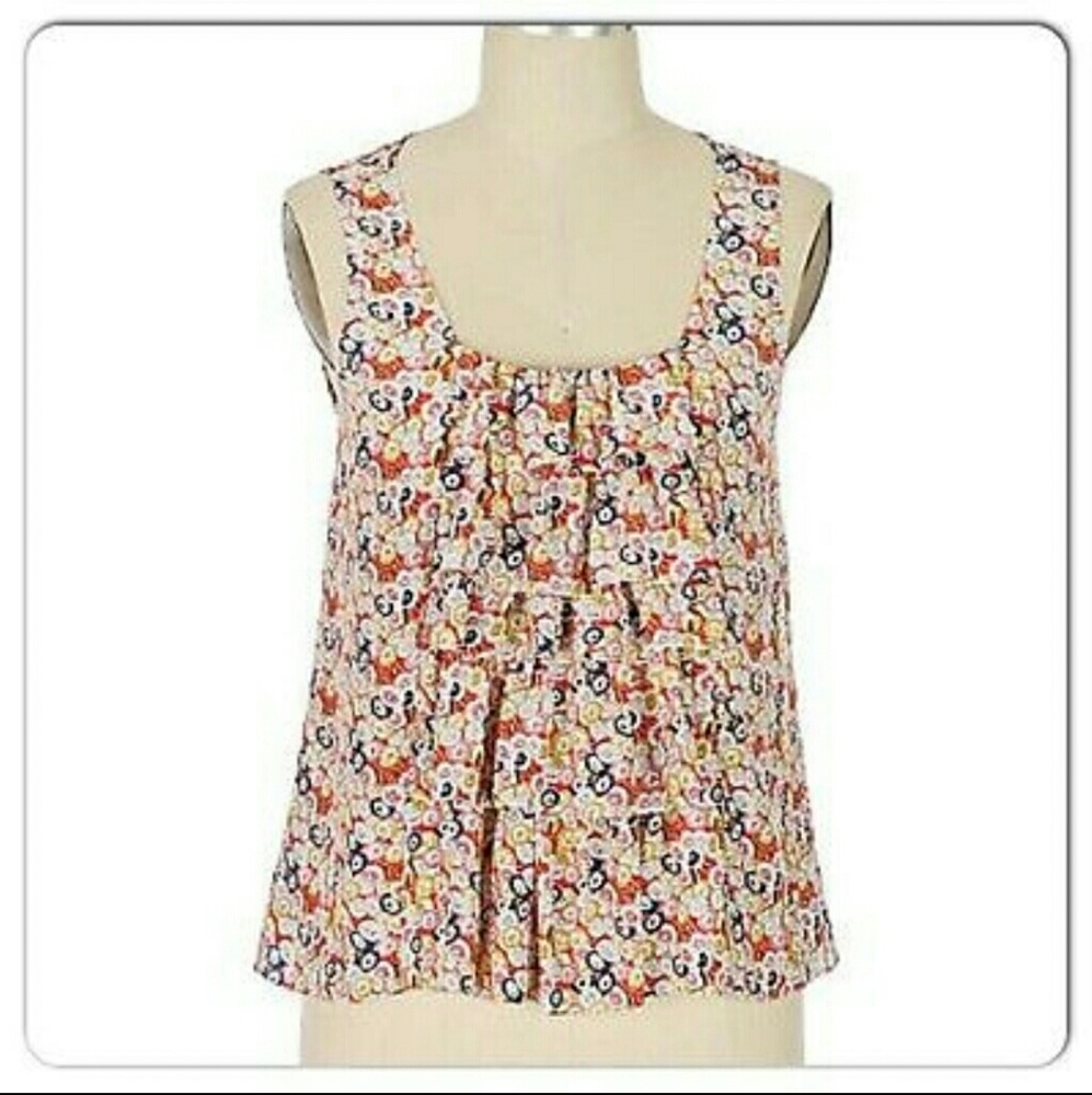 Anthropologie 100% silk Savica Waterfall Blouse