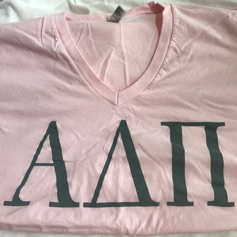 Blush Alpha Delta Pi v-neck
