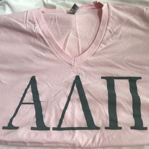 Blush Alpha Delta Pi v-neck