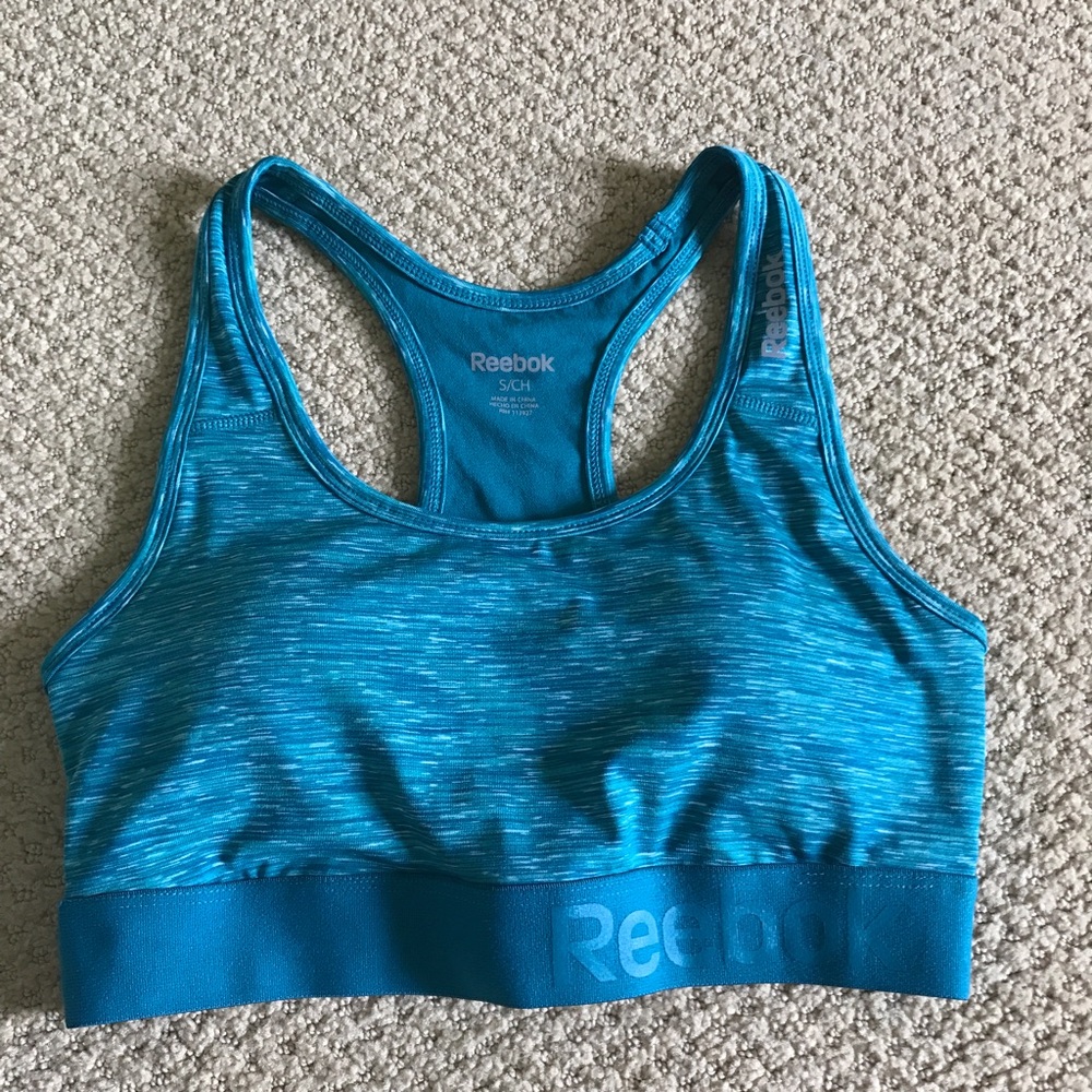 Reebok Blue Heather Sports Bra
