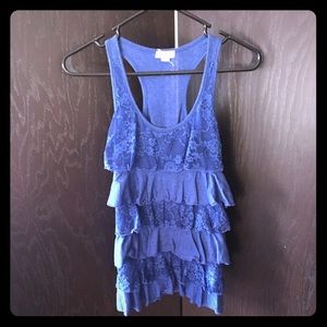 Ruffle tank