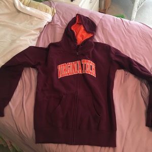 Women's Virginia Tech zip up jacket nwt