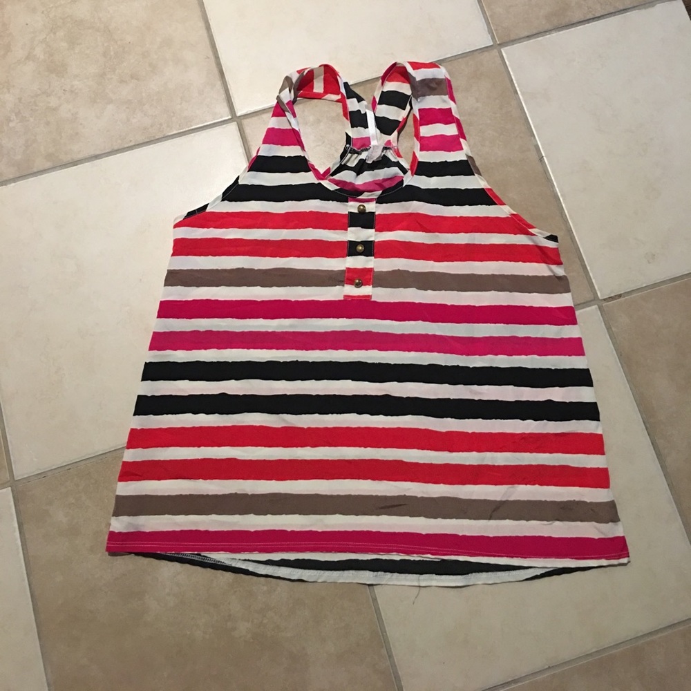 Multi colored halter top