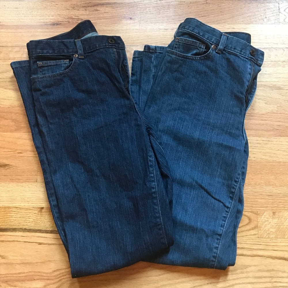 2 pairs of LL Bean jeans
