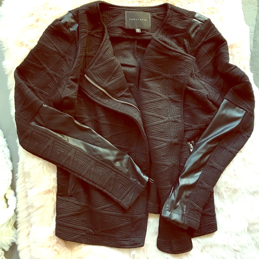 Black sanctuary knit blazer